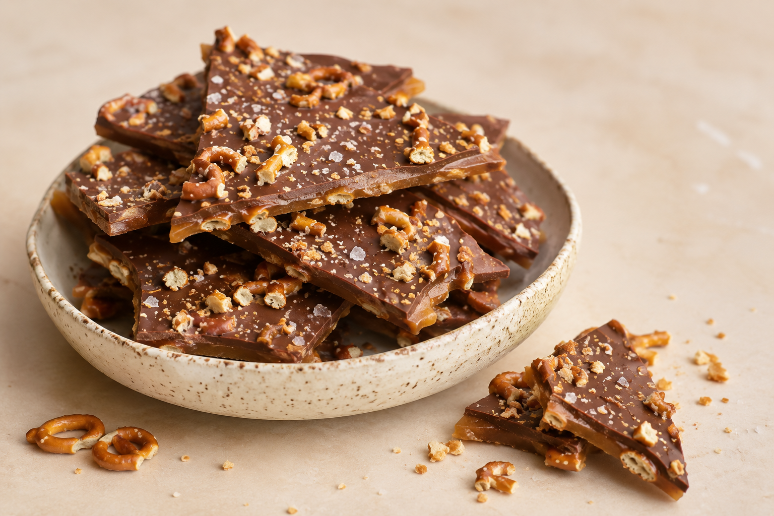 Pretzel Toffee Bark